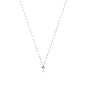 Colar Chakra Estrela em ouro amarelo 18k e Rubelita