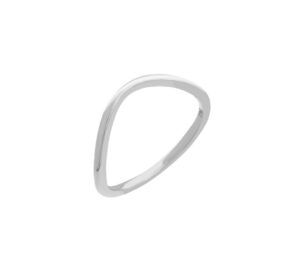 Anel Água em ouro branco 18k