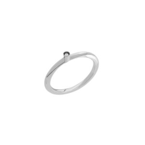 Anel North Star 1bez em ouro branco 18k e Diamante