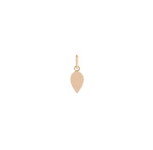 Pingente Folha de Louro liso em ouro rosé 18k