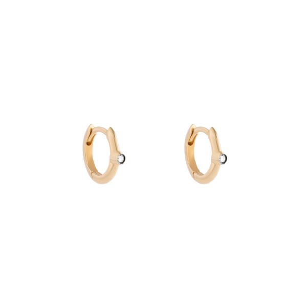 Brinco North Star em ouro amarelo 18k e Diamante