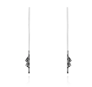Brinco Gabi G em ouro branco 18K com Diamantes